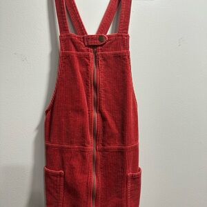 Forever 21 Red Corduroy Dress